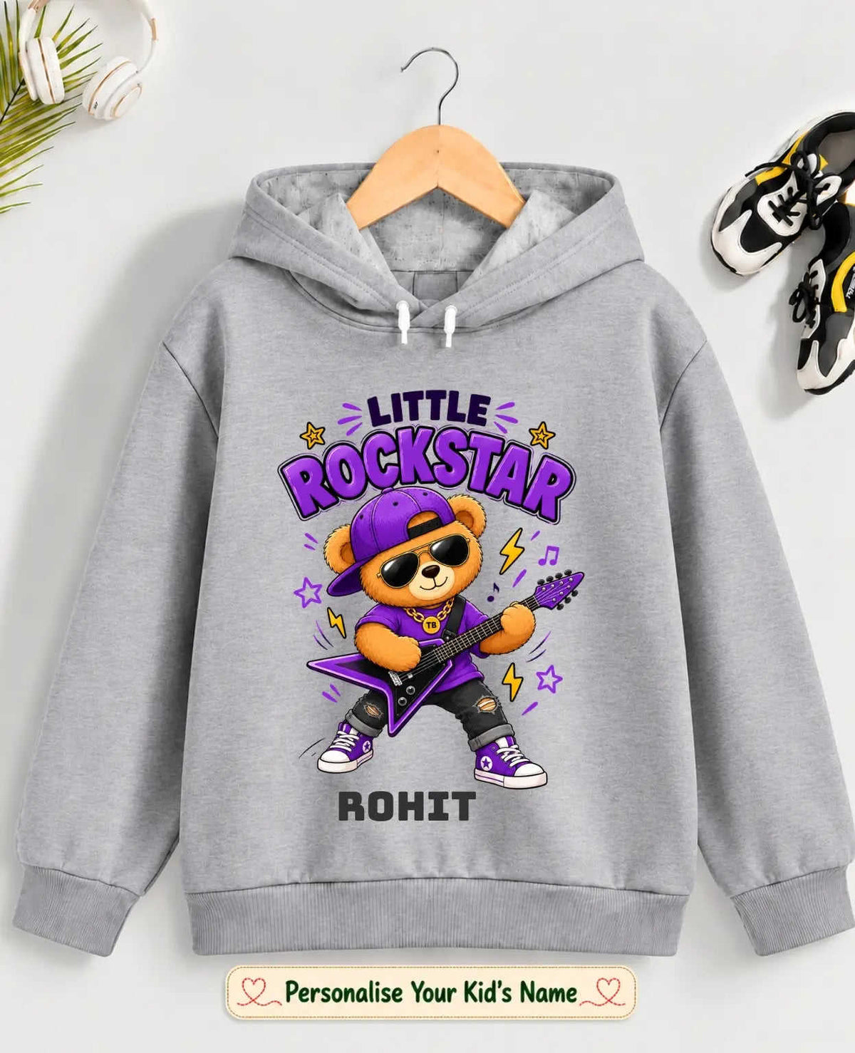 Rockstar Kid Cotton Tshirt & Hoodie Swiftsoul
