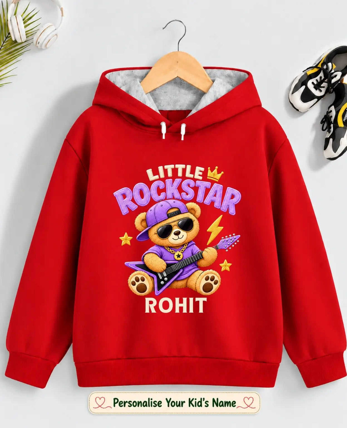 Rockstar Kid Cotton Tshirt & Hoodie Swiftsoul