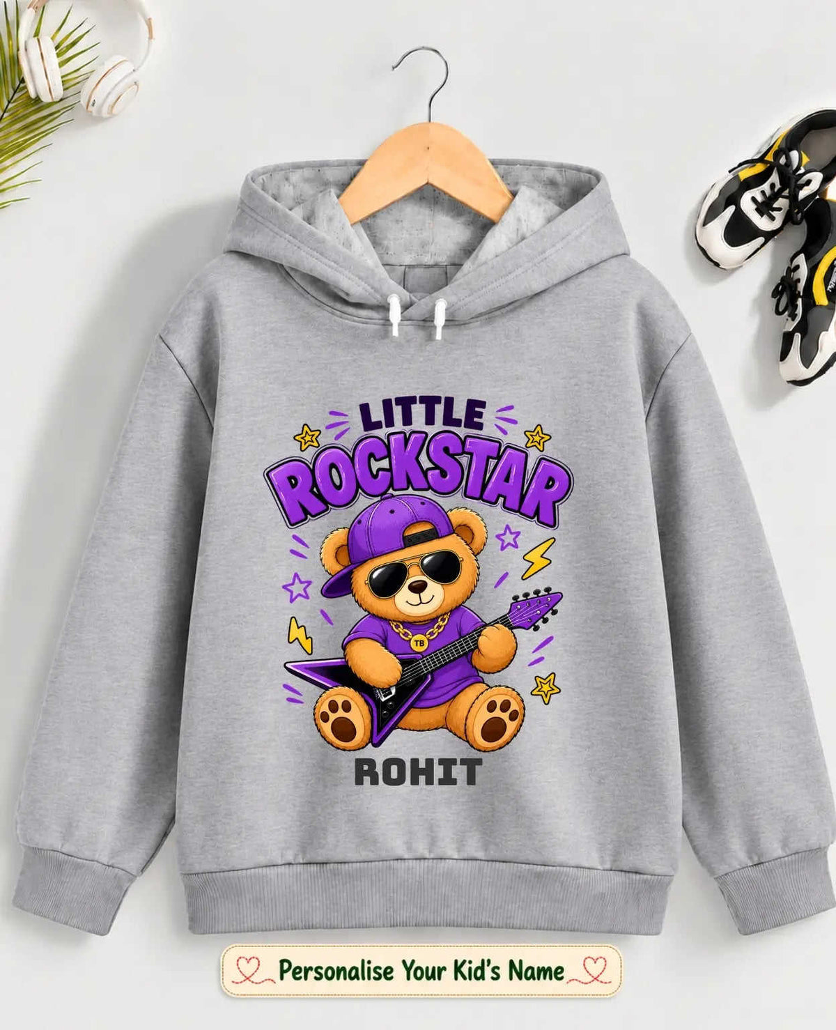 Rockstar Kid Cotton Tshirt & Hoodie Swiftsoul
