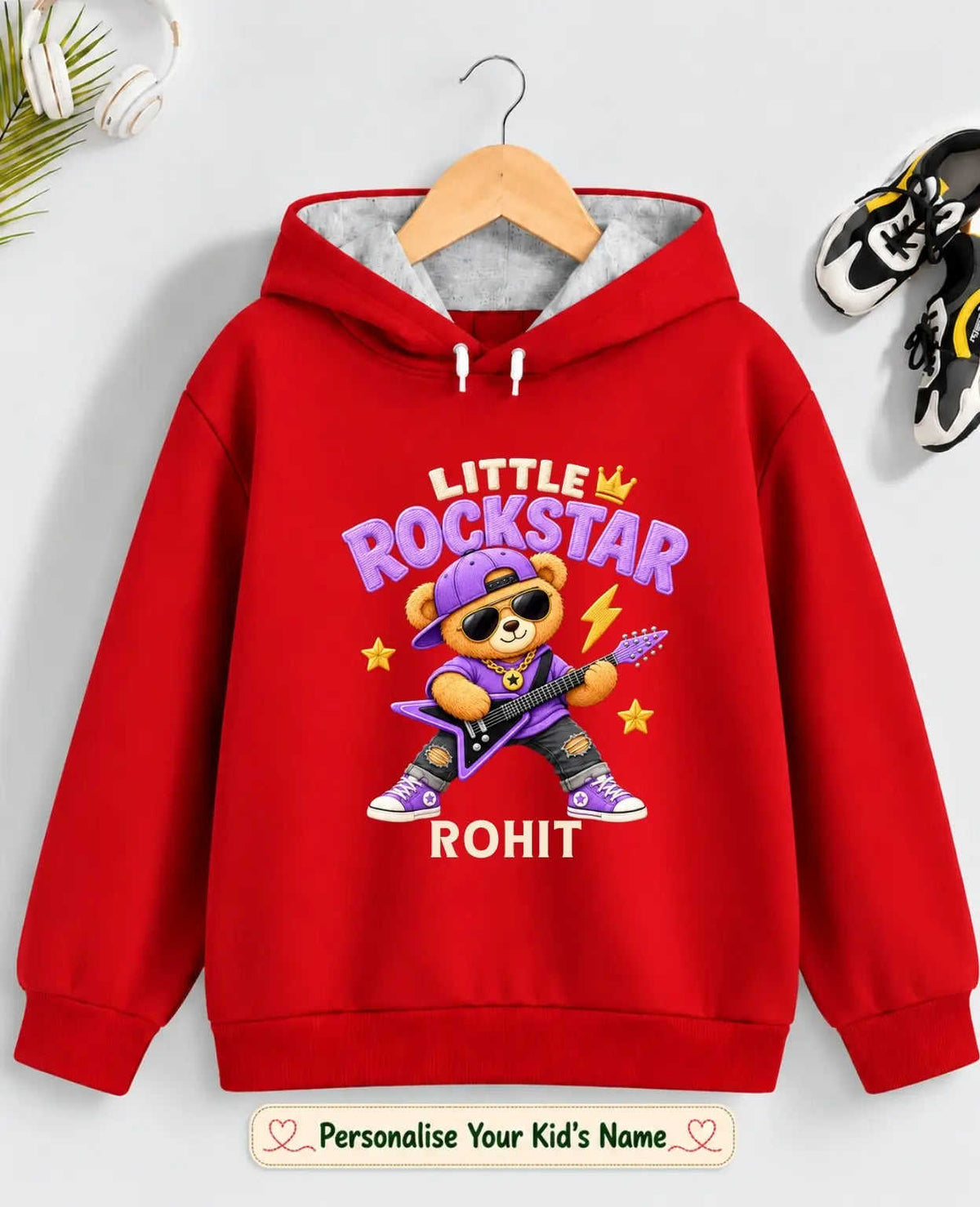 Rockstar Kid Cotton Tshirt & Hoodie Swiftsoul