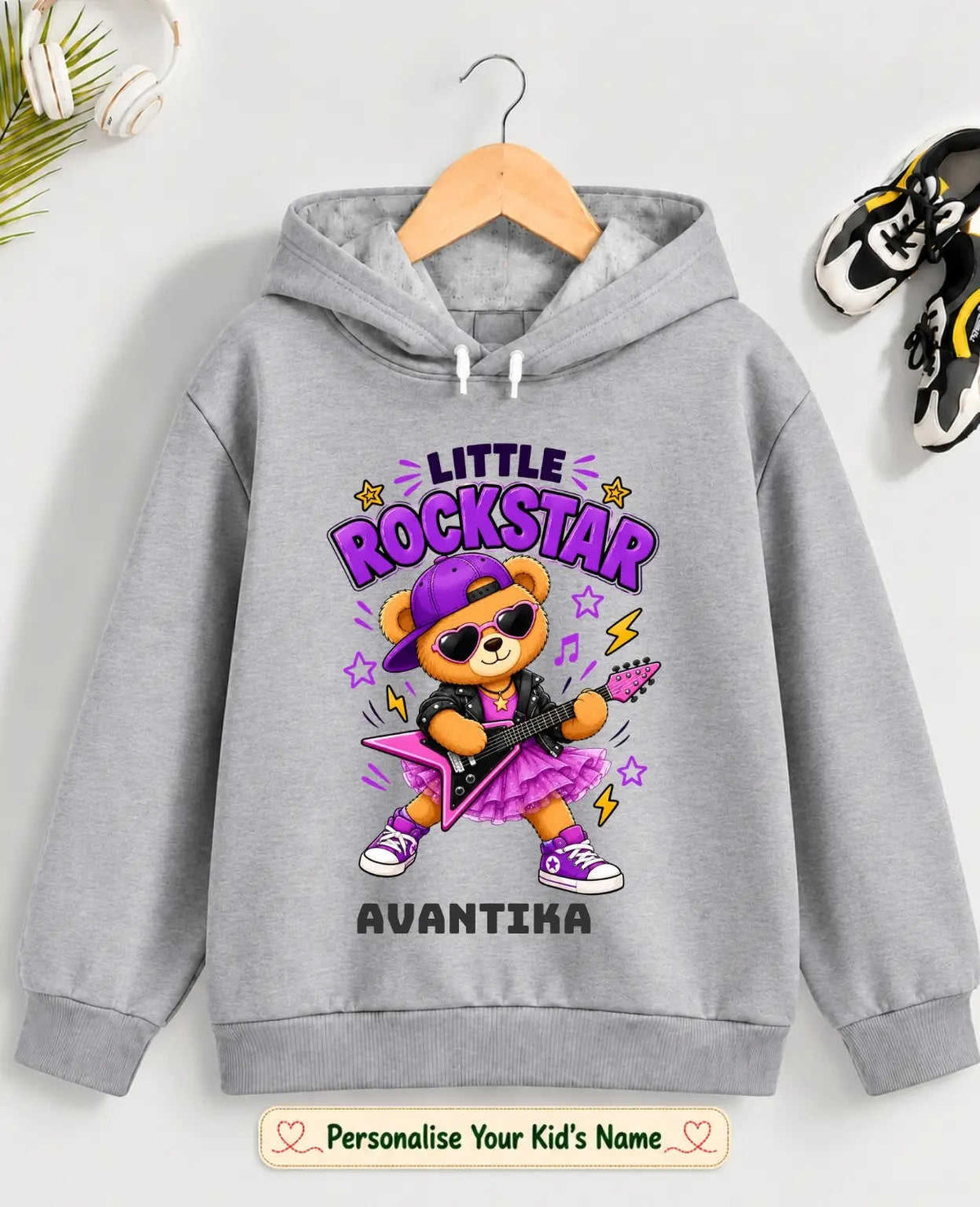 Rockstar Kid Cotton Tshirt & Hoodie Swiftsoul
