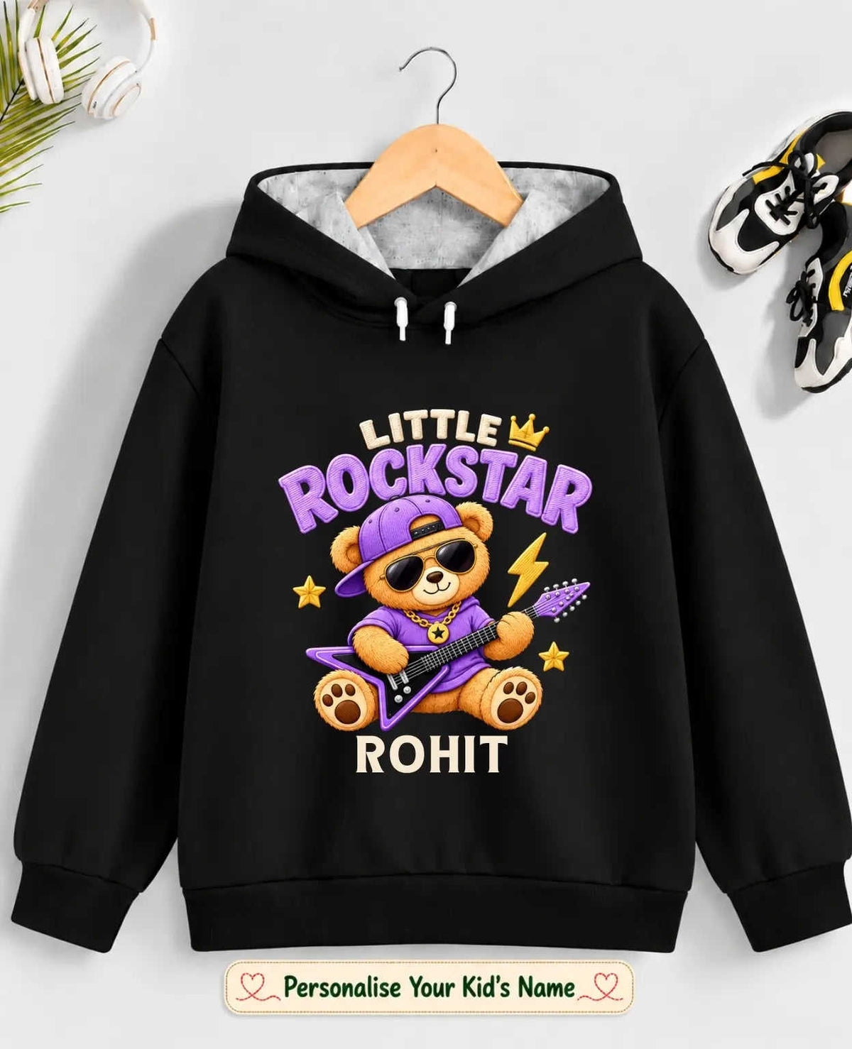 Rockstar Kid Cotton Tshirt & Hoodie Swiftsoul