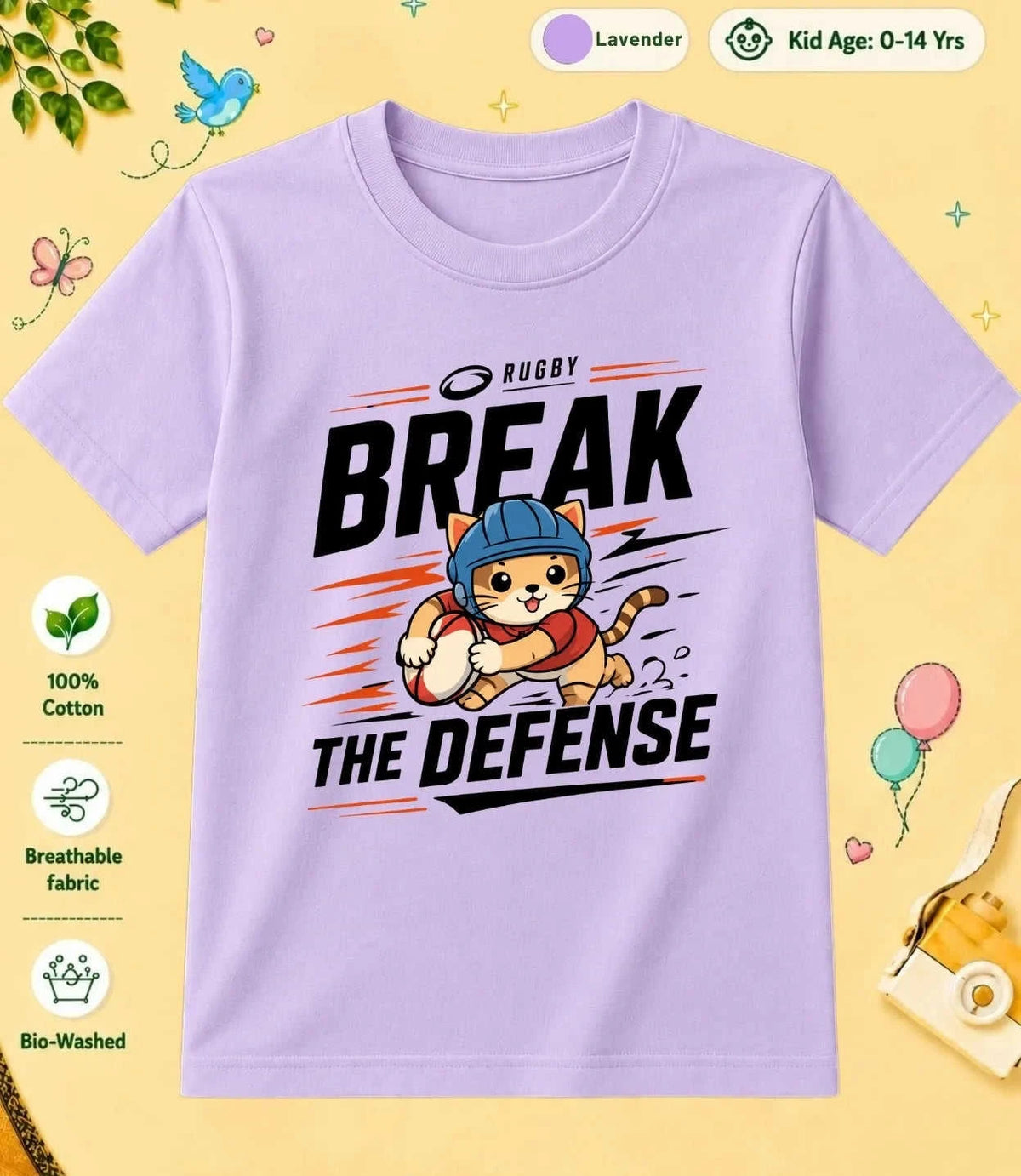Rugby Kid Cotton Tee Swiftsoul