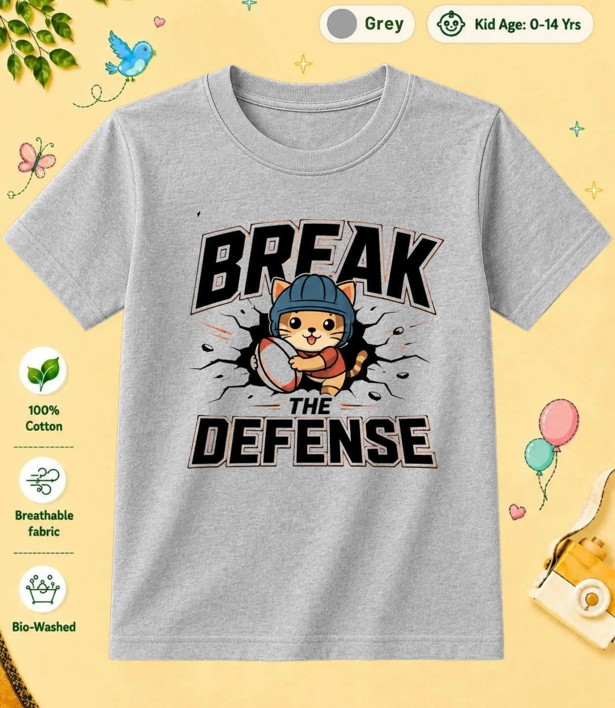 Rugby Kid Cotton Tee Swiftsoul