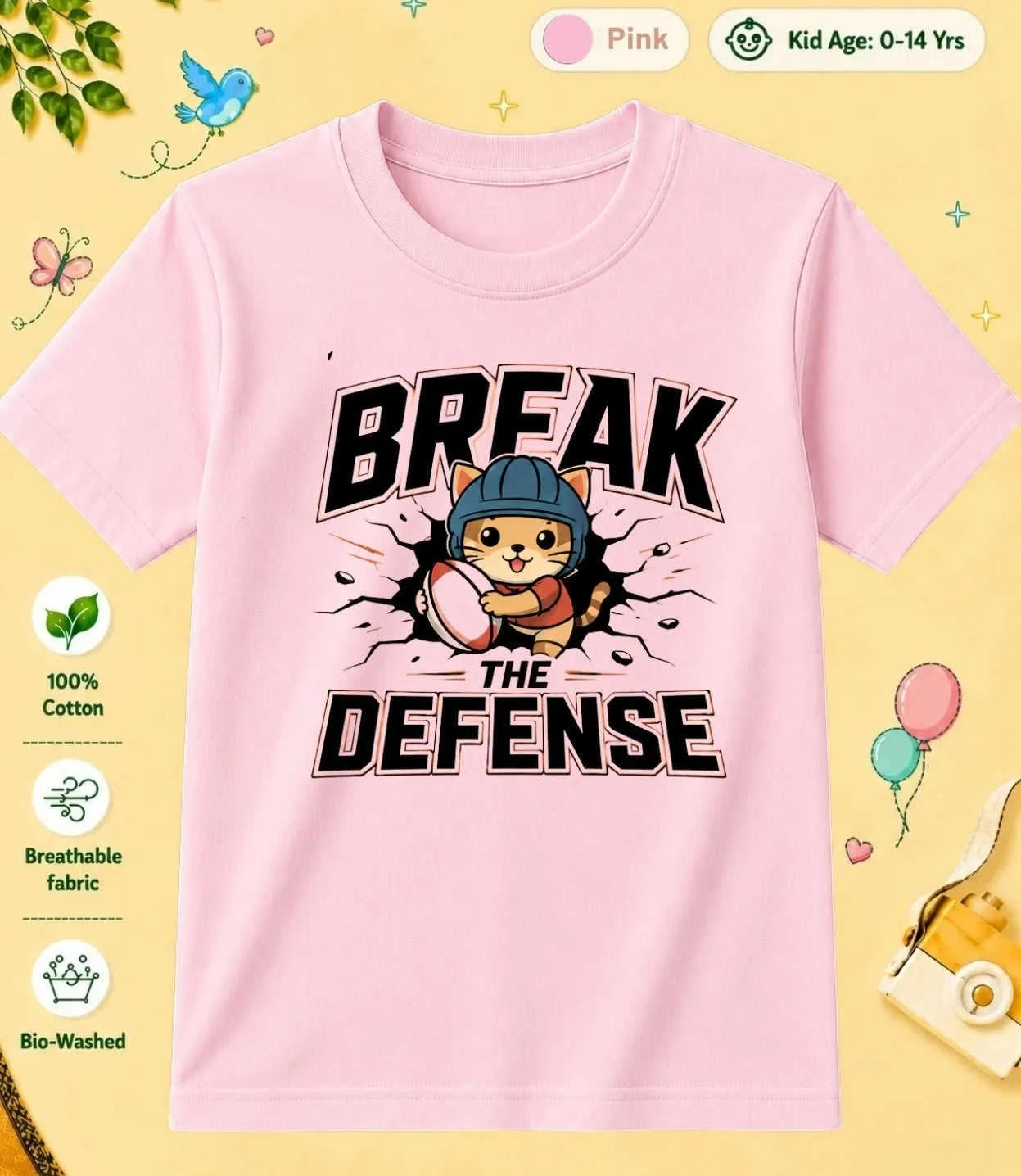 Rugby Kid Cotton Tee Swiftsoul