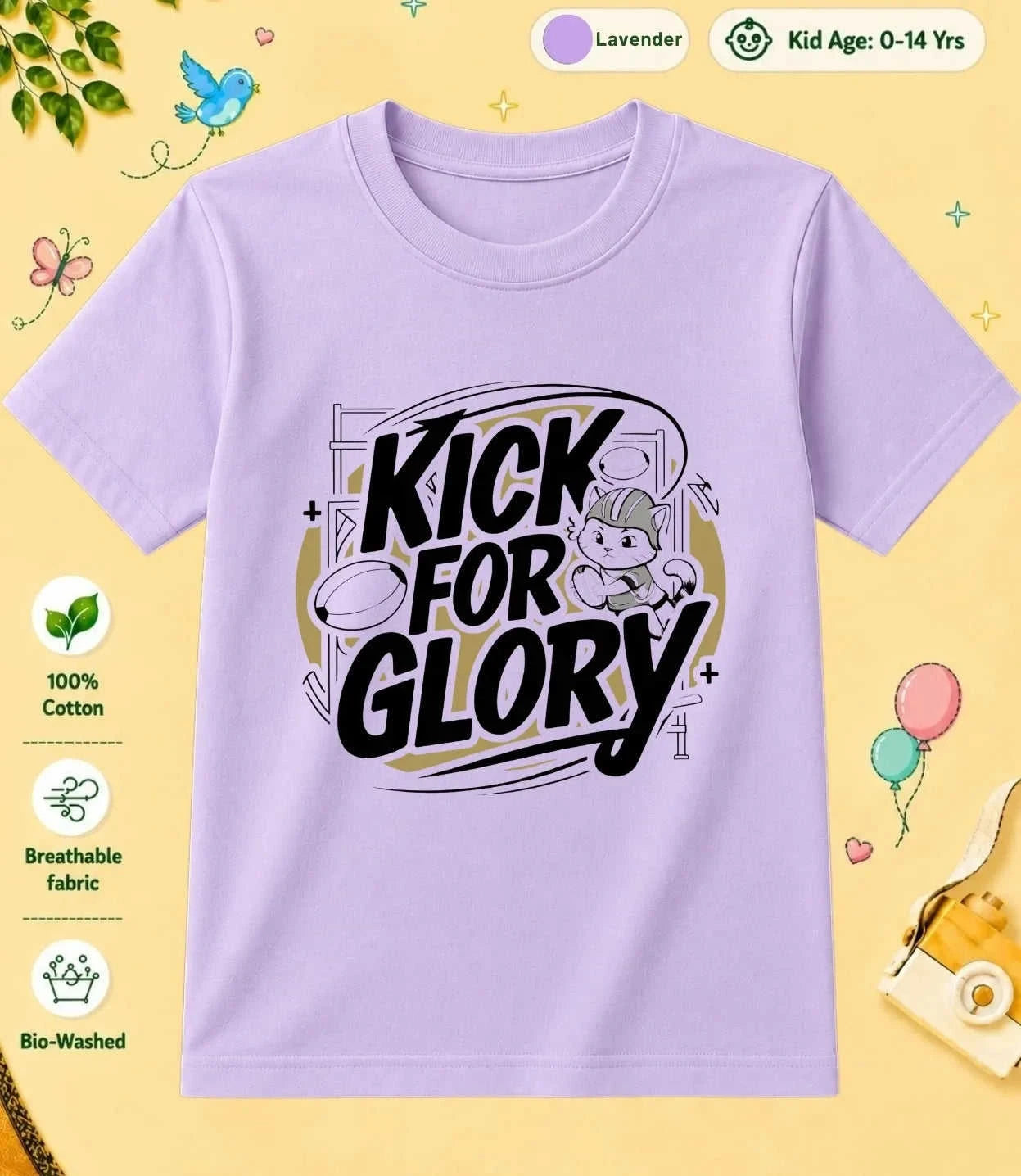 Rugby Kid Cotton Tee Swiftsoul