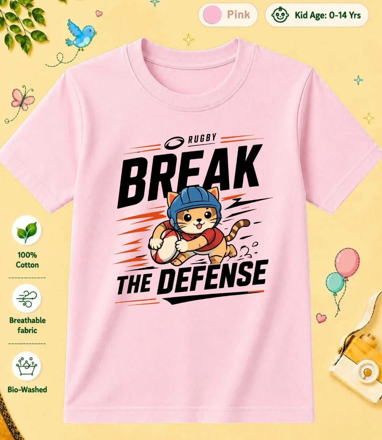 Rugby Kid Cotton Tee Swiftsoul