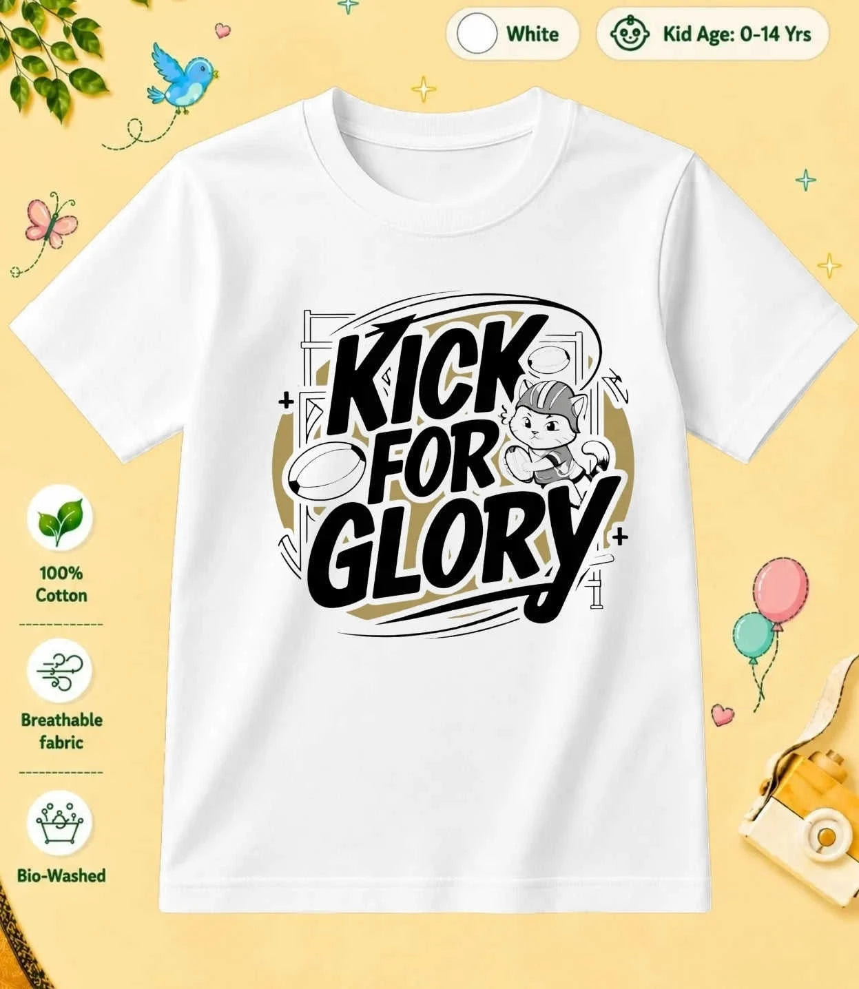 Rugby Kid Cotton Tee Swiftsoul
