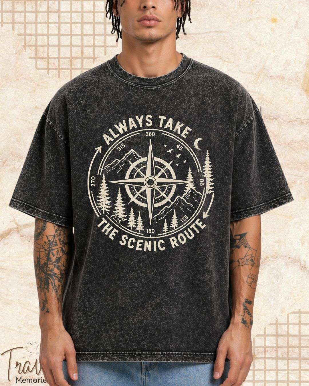 Scenic Route Vintage Adventure Cotton Tshirt Billien LLC 