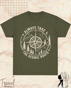 Scenic Route Vintage Adventure Cotton Tshirt Swiftsoul 