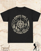 Scenic Route Vintage Adventure Cotton Tshirt Swiftsoul