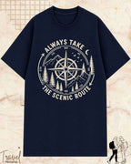 Scenic Route Vintage Adventure Cotton Tshirt Swiftsoul 