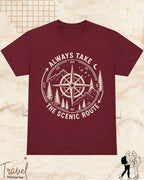 Scenic Route Vintage Adventure Cotton Tshirt Swiftsoul