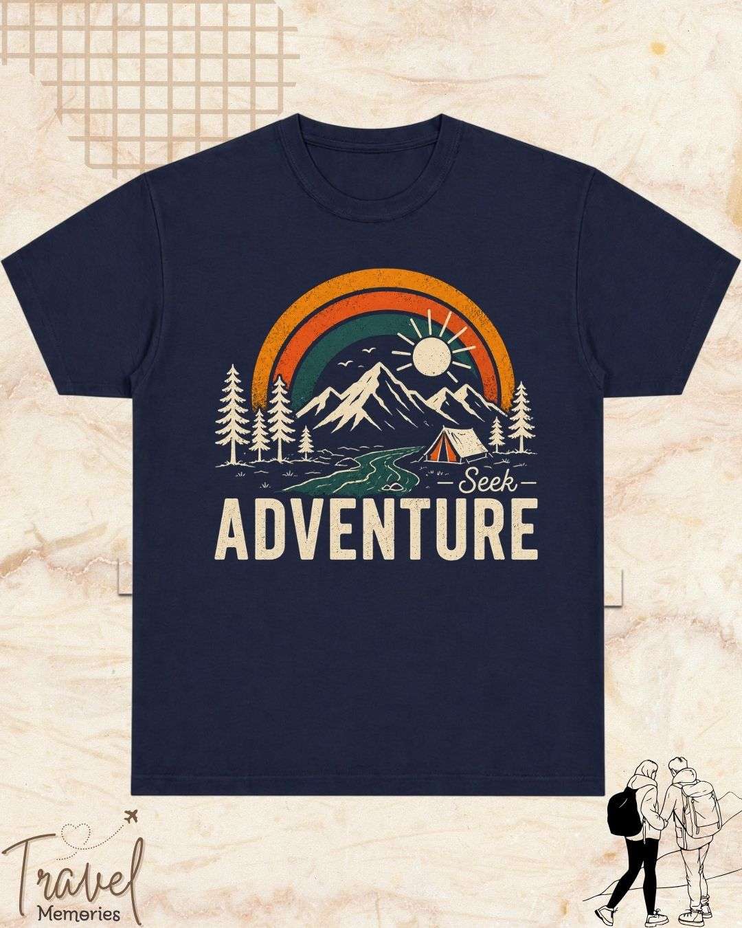 Scenic Route Vintage Adventure Cotton Tshirt Swiftsoul 