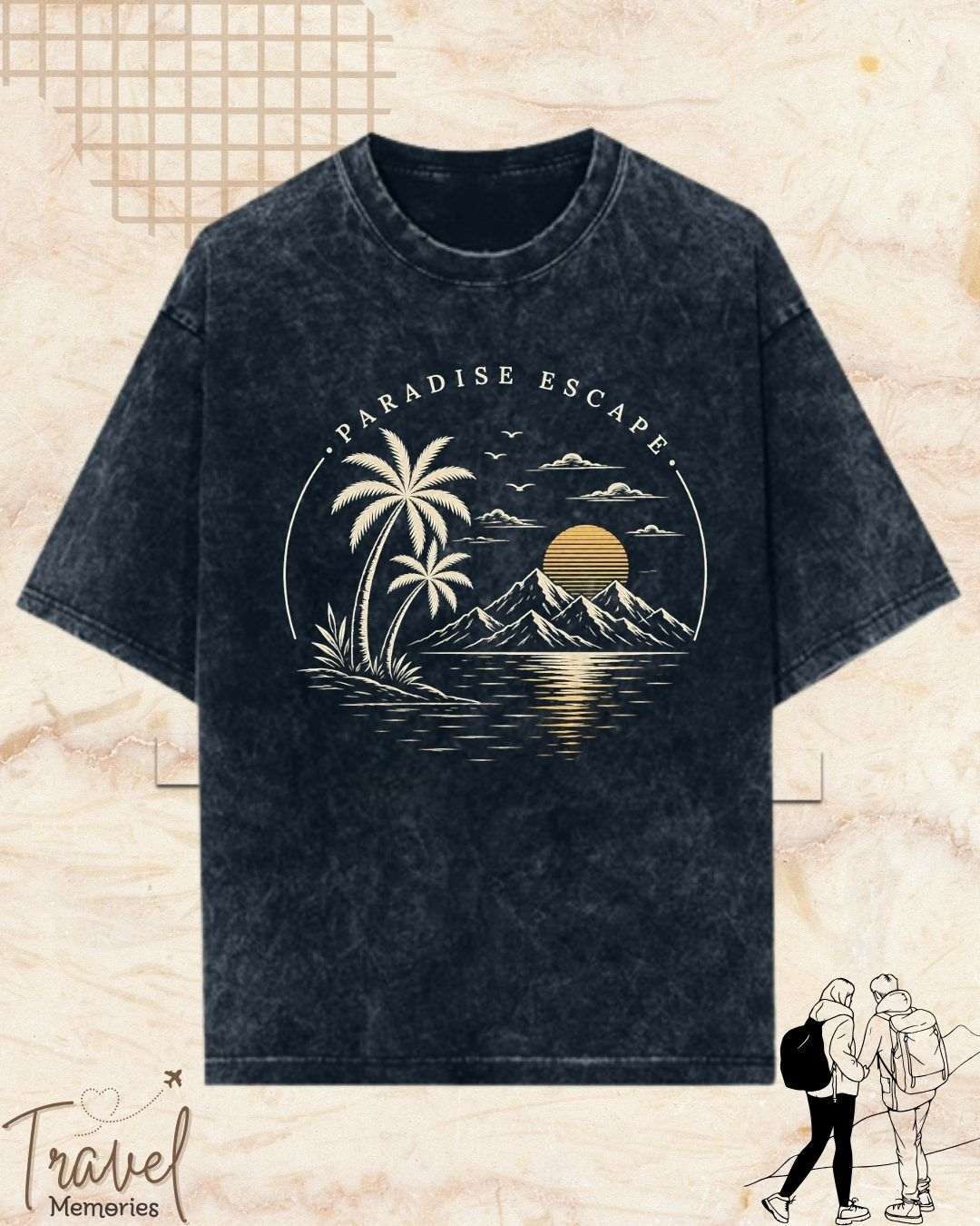Scenic Route Vintage Adventure Cotton Tshirt