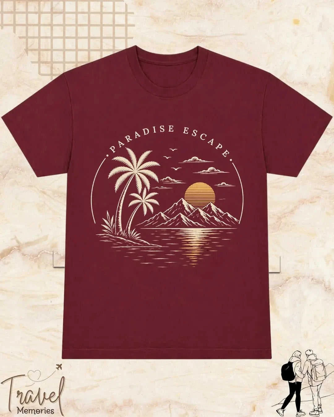 Scenic Route Vintage Adventure Cotton Tshirt Swiftsoul