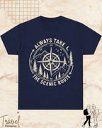 Scenic Route Vintage Adventure Cotton Tshirt Swiftsoul