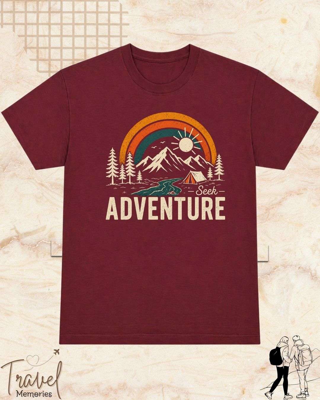 Scenic Route Vintage Adventure Cotton Tshirt Swiftsoul 