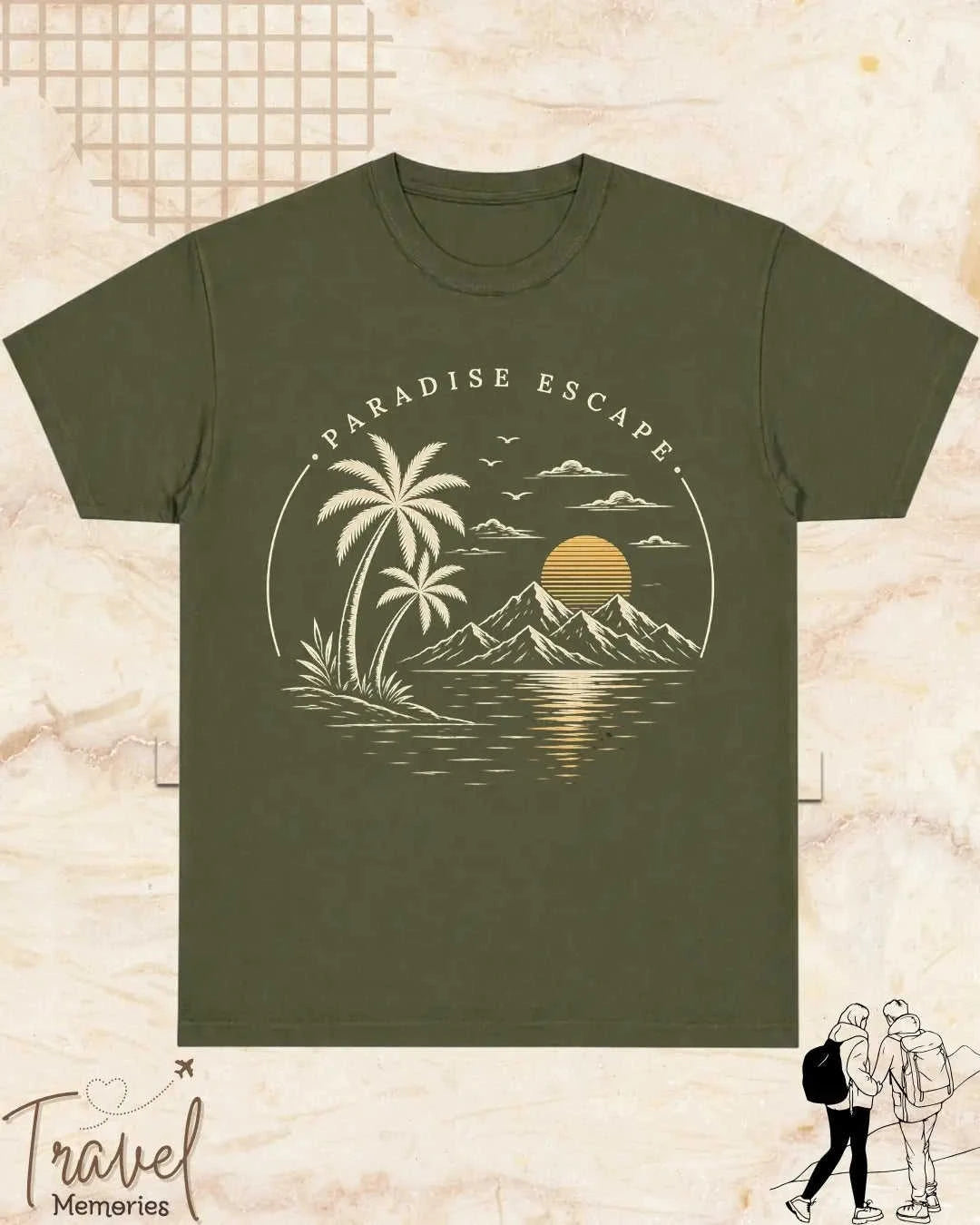 Scenic Route Vintage Adventure Cotton Tshirt Swiftsoul
