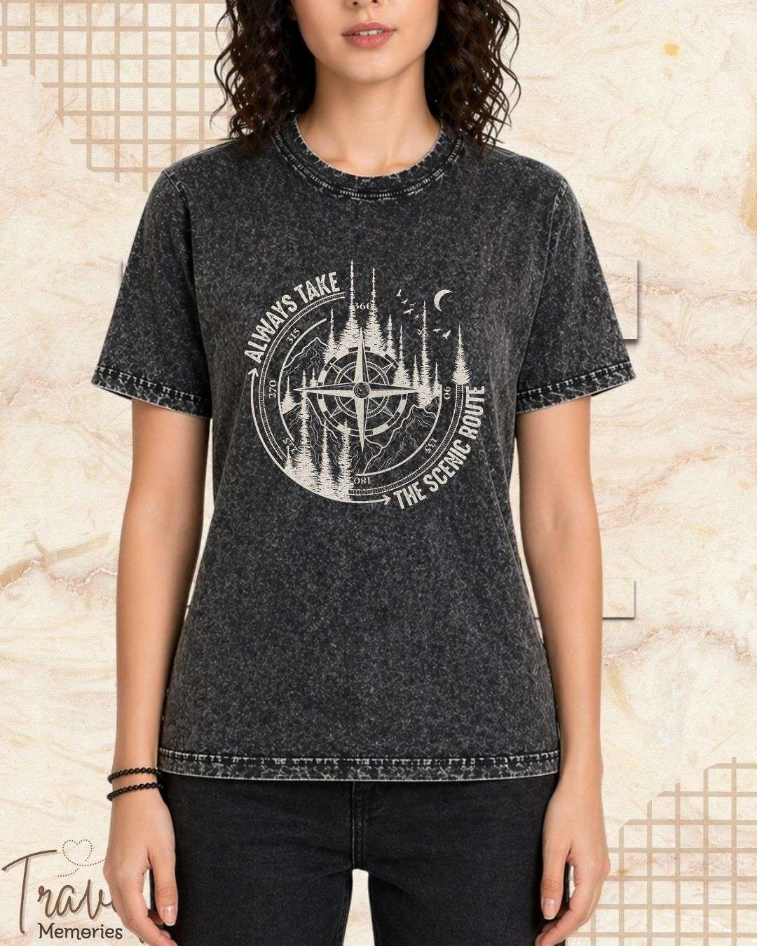 Scenic Route Vintage Adventure Cotton Tshirt Swiftsoul 