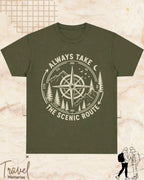 Scenic Route Vintage Adventure Cotton Tshirt Swiftsoul