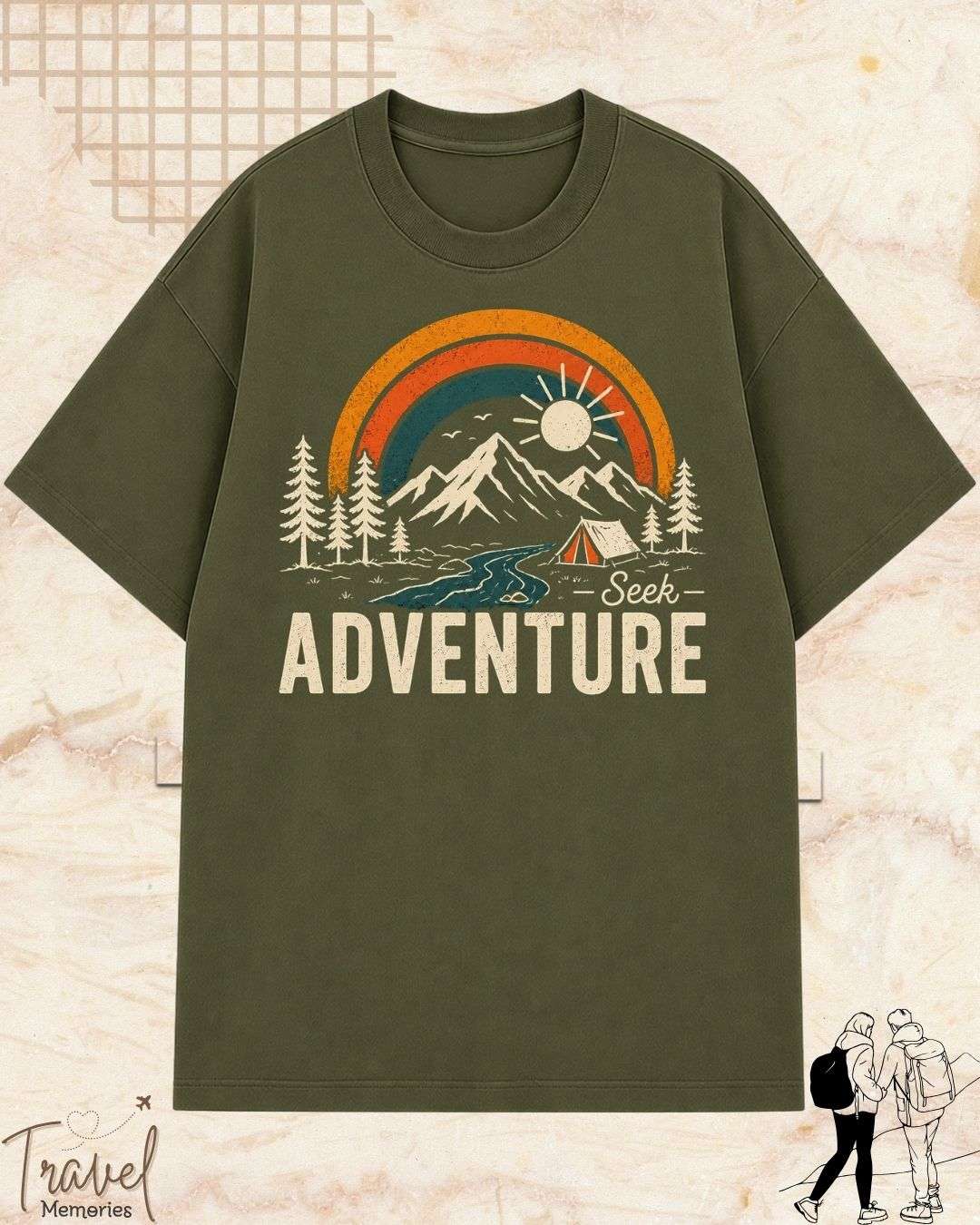 Scenic Route Vintage Adventure Cotton Tshirt Swiftsoul 