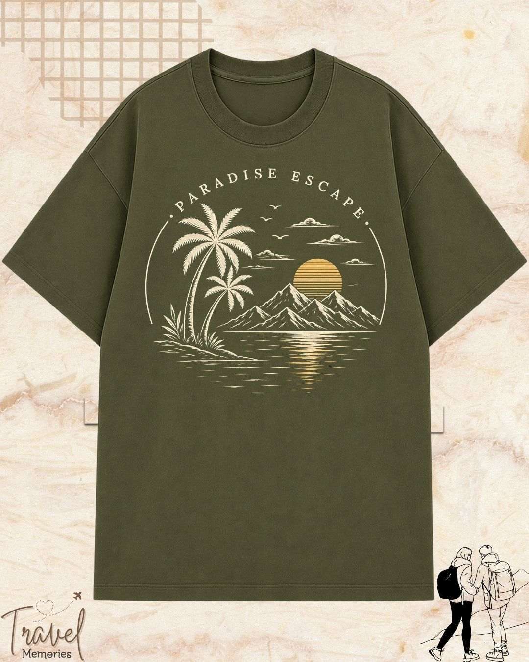 Scenic Route Vintage Adventure Cotton Tshirt