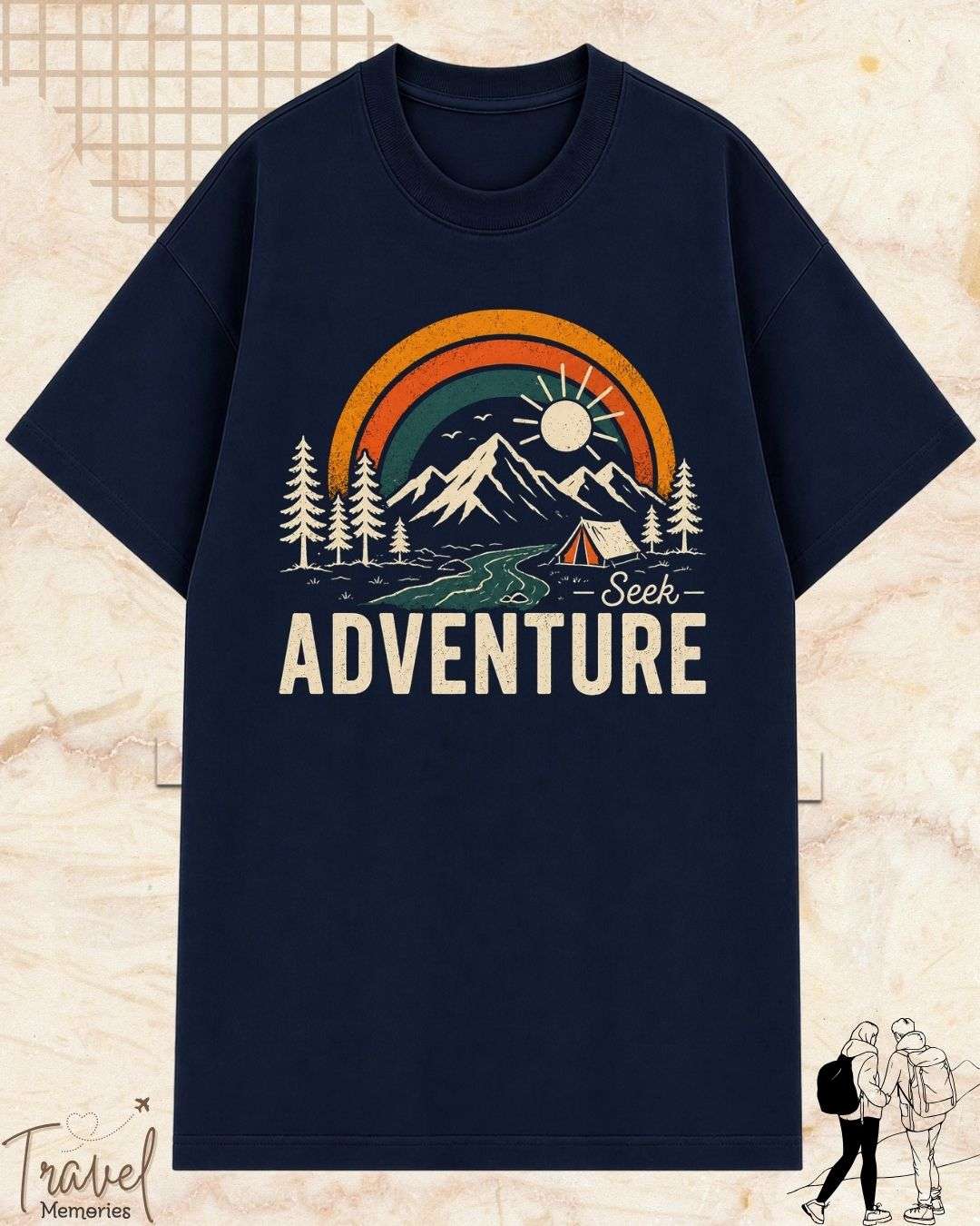 Scenic Route Vintage Adventure Cotton Tshirt Swiftsoul 