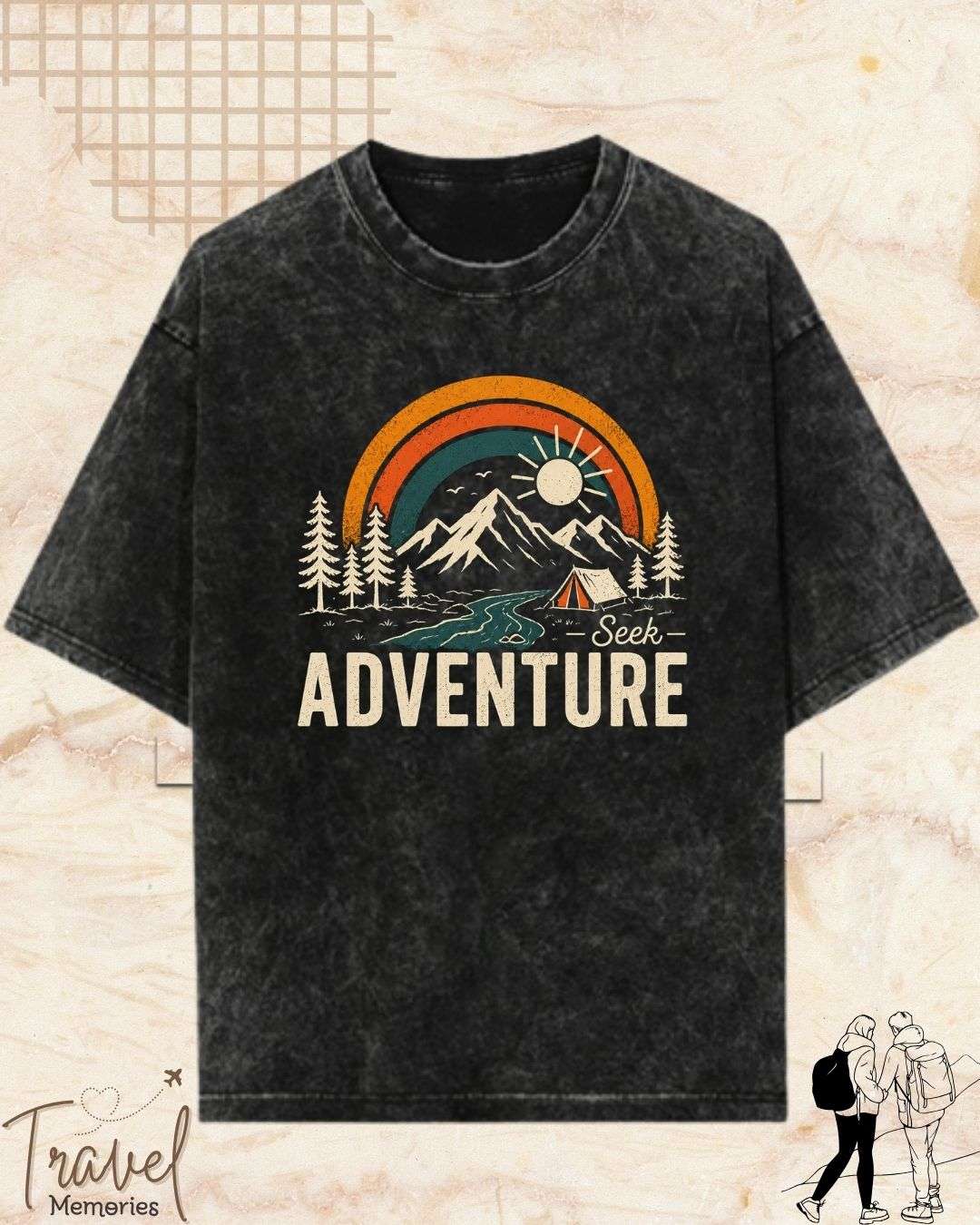 Scenic Route Vintage Adventure Cotton Tshirt Swiftsoul 