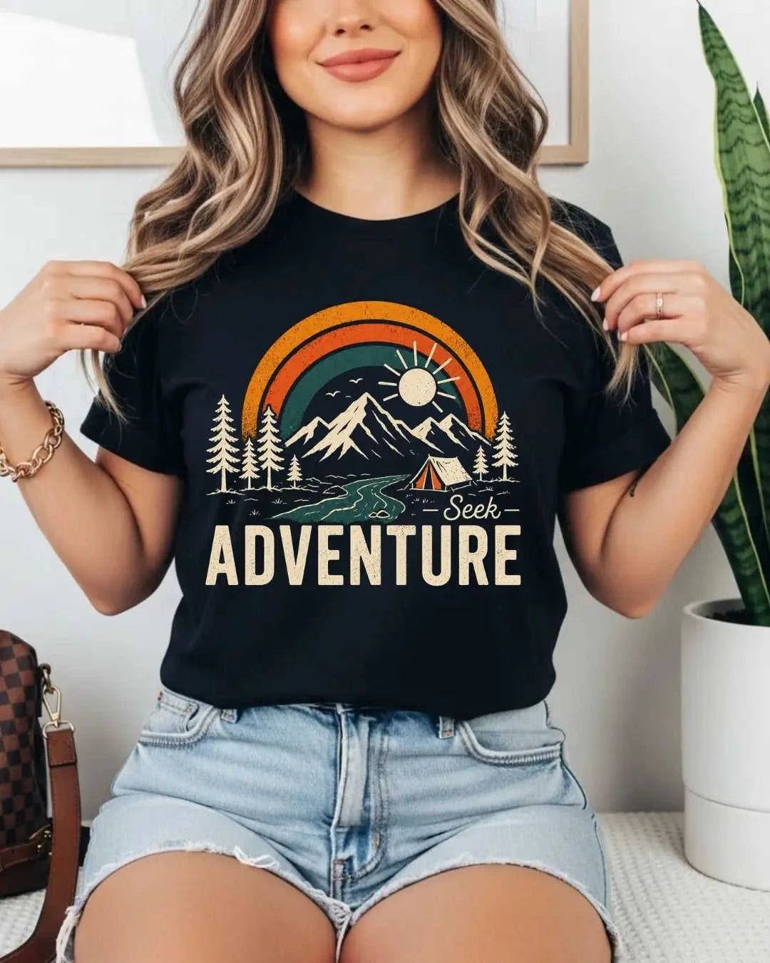 Scenic Route Vintage Adventure Cotton Tshirt Swiftsoul
