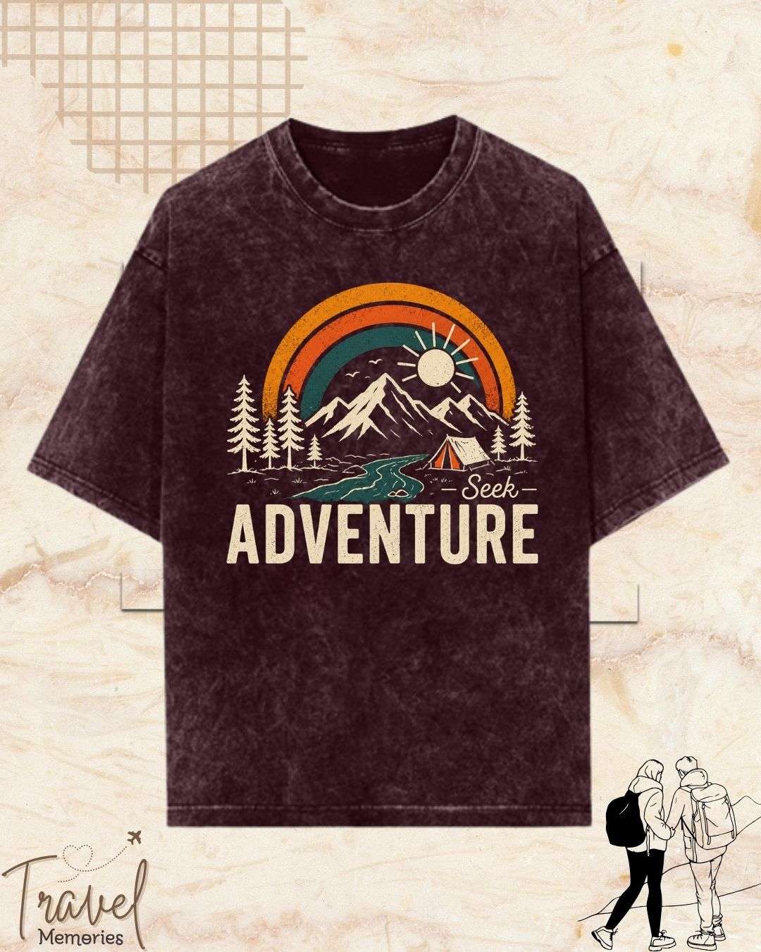 Scenic Route Vintage Adventure Cotton Tshirt Swiftsoul 