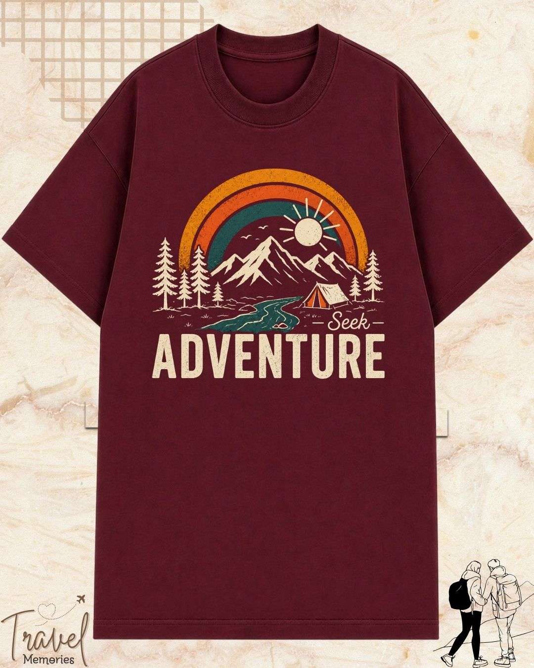 Scenic Route Vintage Adventure Cotton Tshirt Swiftsoul 