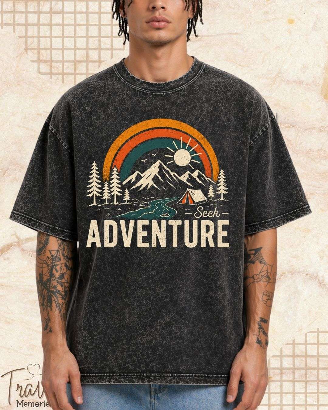 Scenic Route Vintage Adventure Cotton Tshirt Swiftsoul 