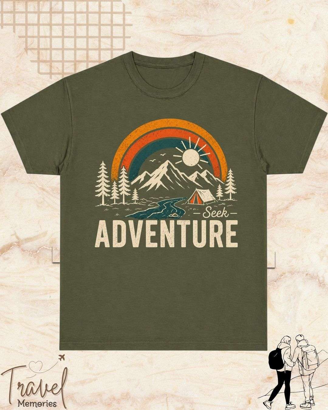Scenic Route Vintage Adventure Cotton Tshirt Swiftsoul 