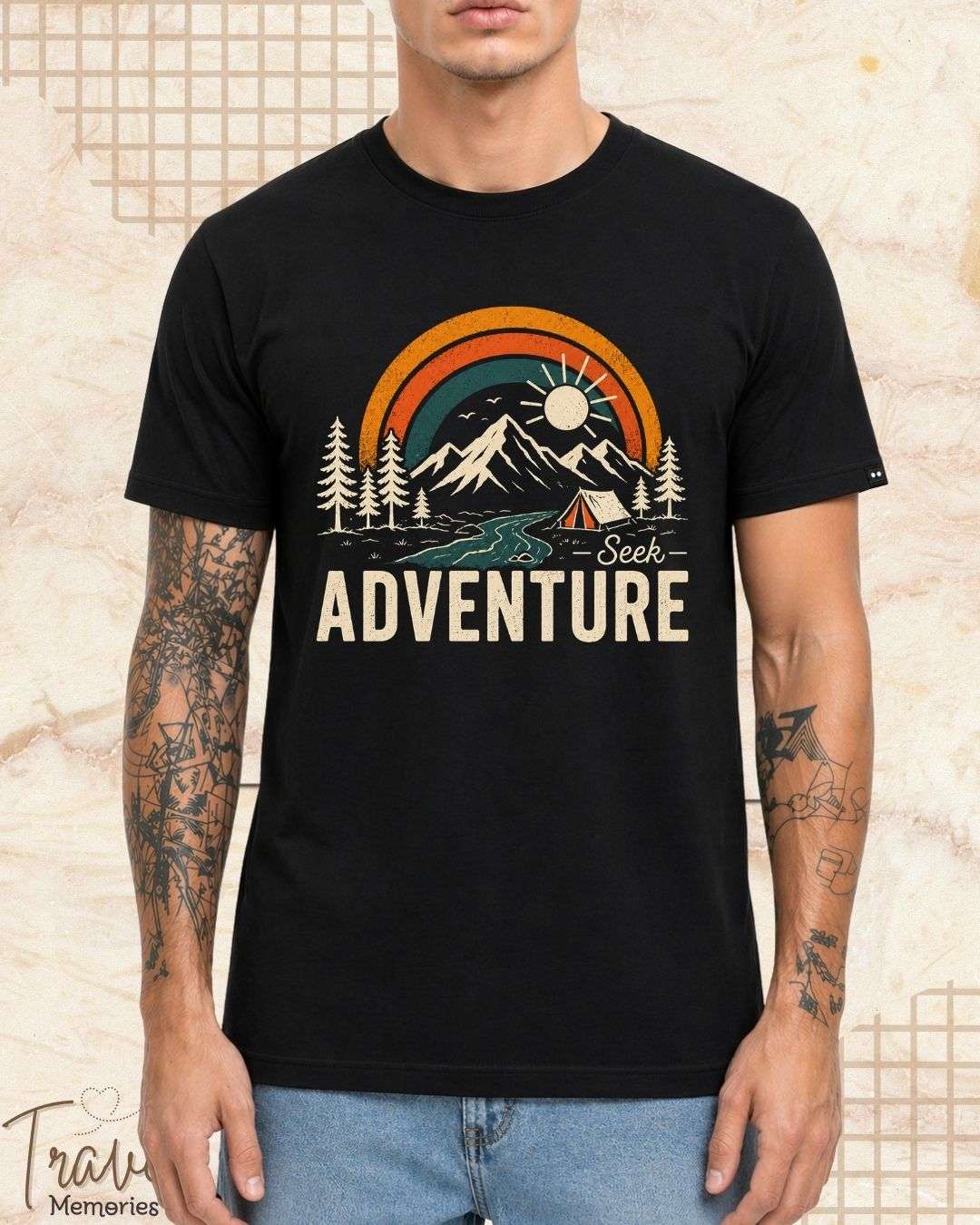 Scenic Route Vintage Adventure Cotton Tshirt Swiftsoul 