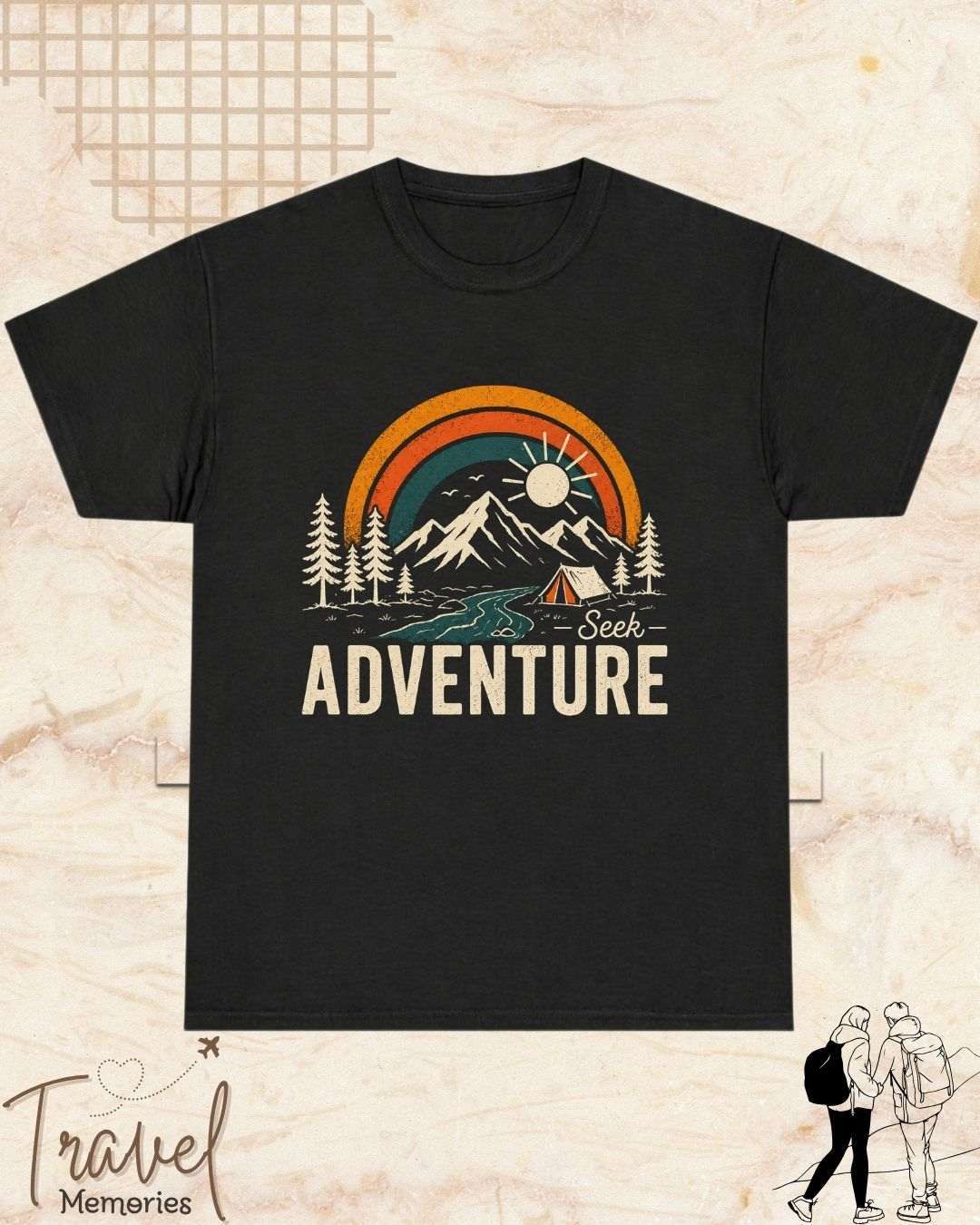 Scenic Route Vintage Adventure Cotton Tshirt