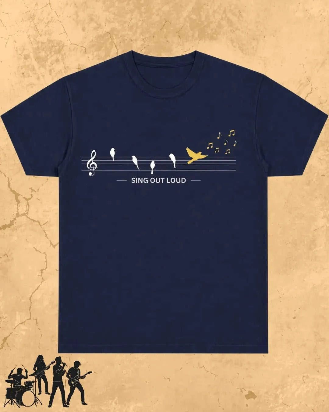 Sing Out Loud Music Cotton T-Shirt Swiftsoul