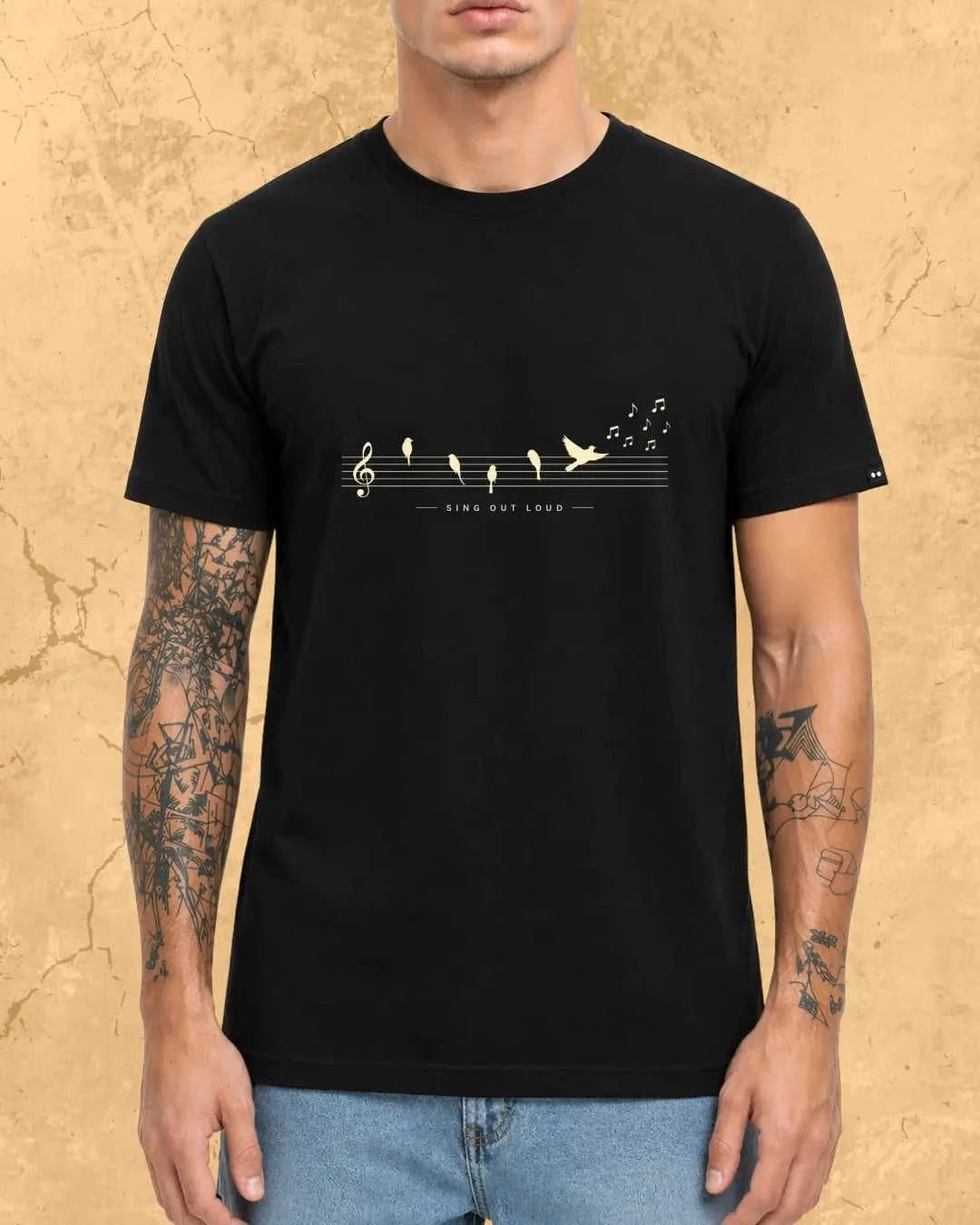 Sing Out Loud Music Cotton T-Shirt Swiftsoul