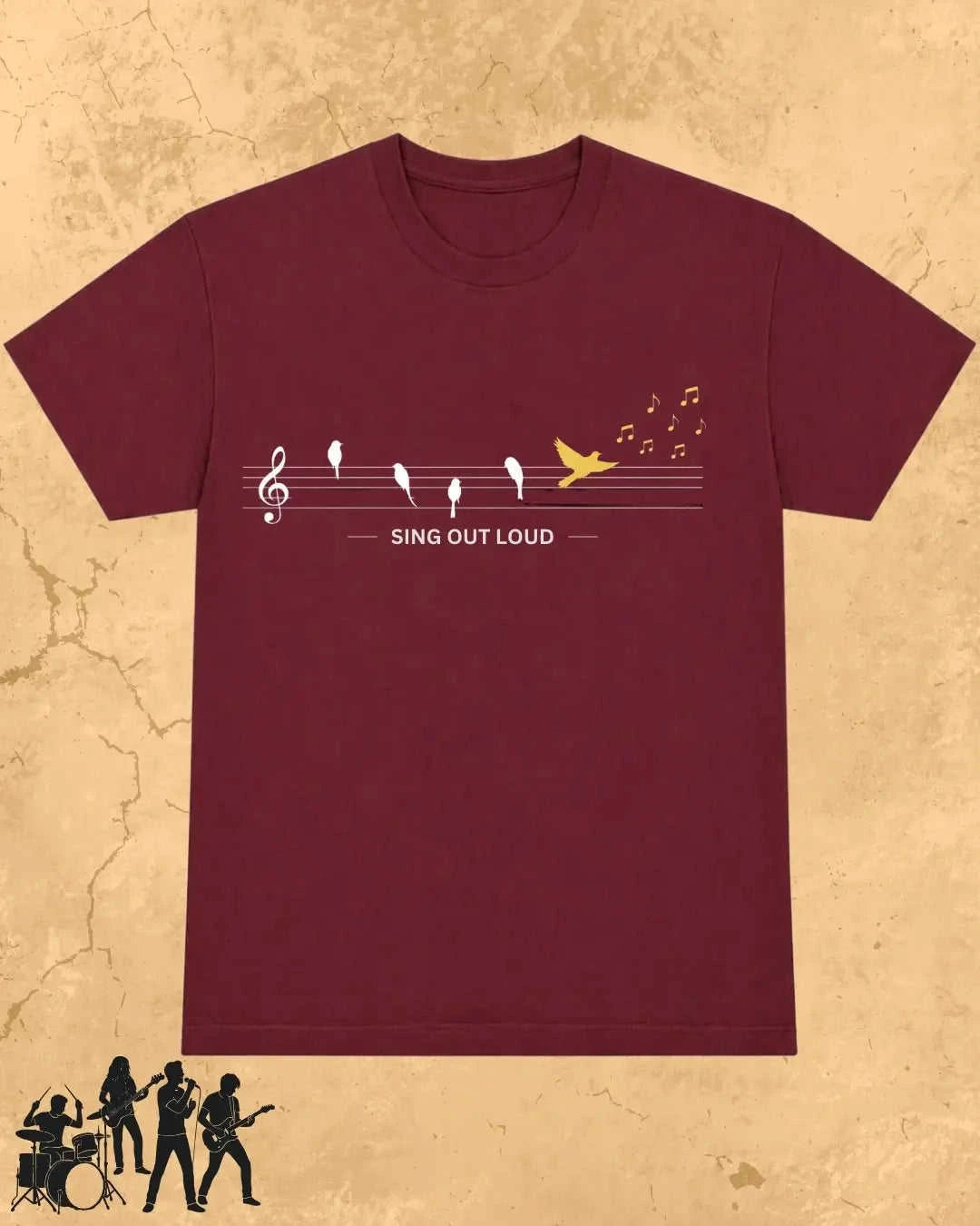 Sing Out Loud Music Cotton T-Shirt Swiftsoul