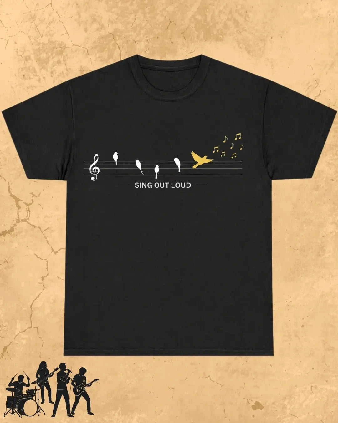 Sing Out Loud Music Cotton T-Shirt Swiftsoul