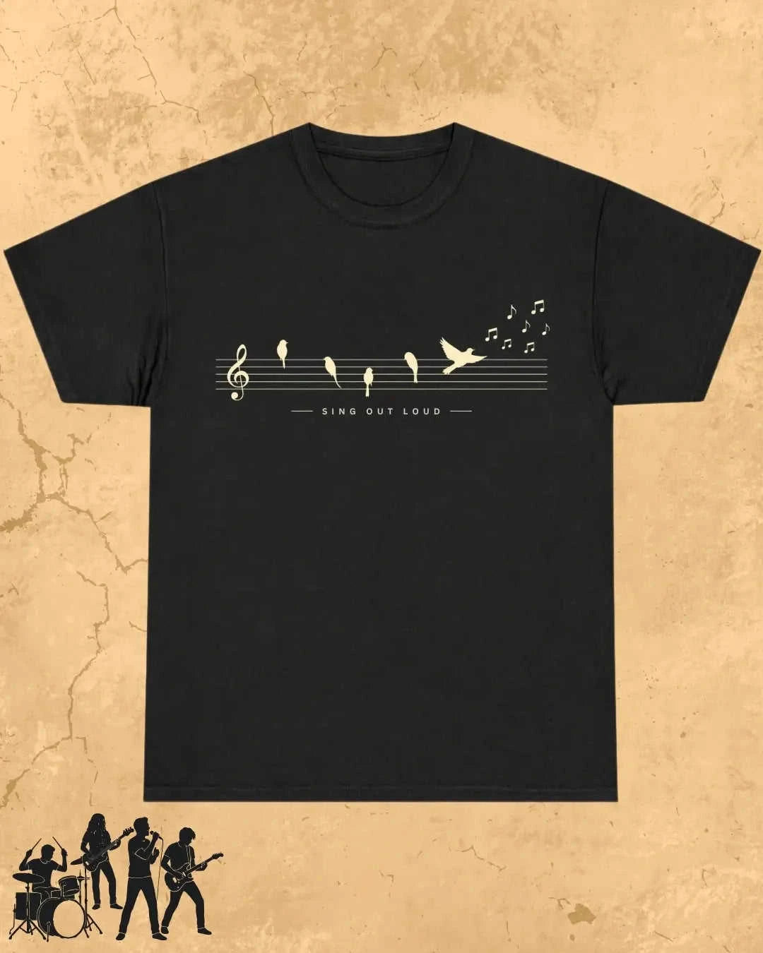 Sing Out Loud Music Cotton T-Shirt Swiftsoul