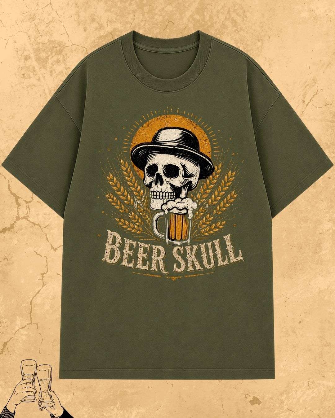 Skull Beer Party T-Shirt Billien LLC 