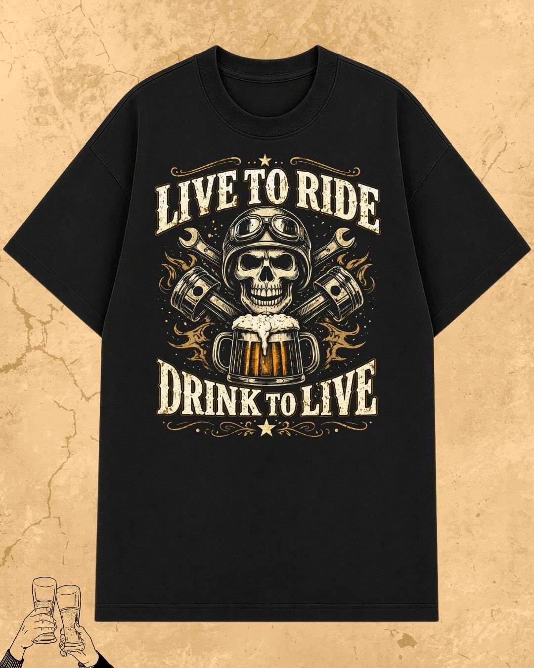 Skull Beer Party T-Shirt Billien LLC 