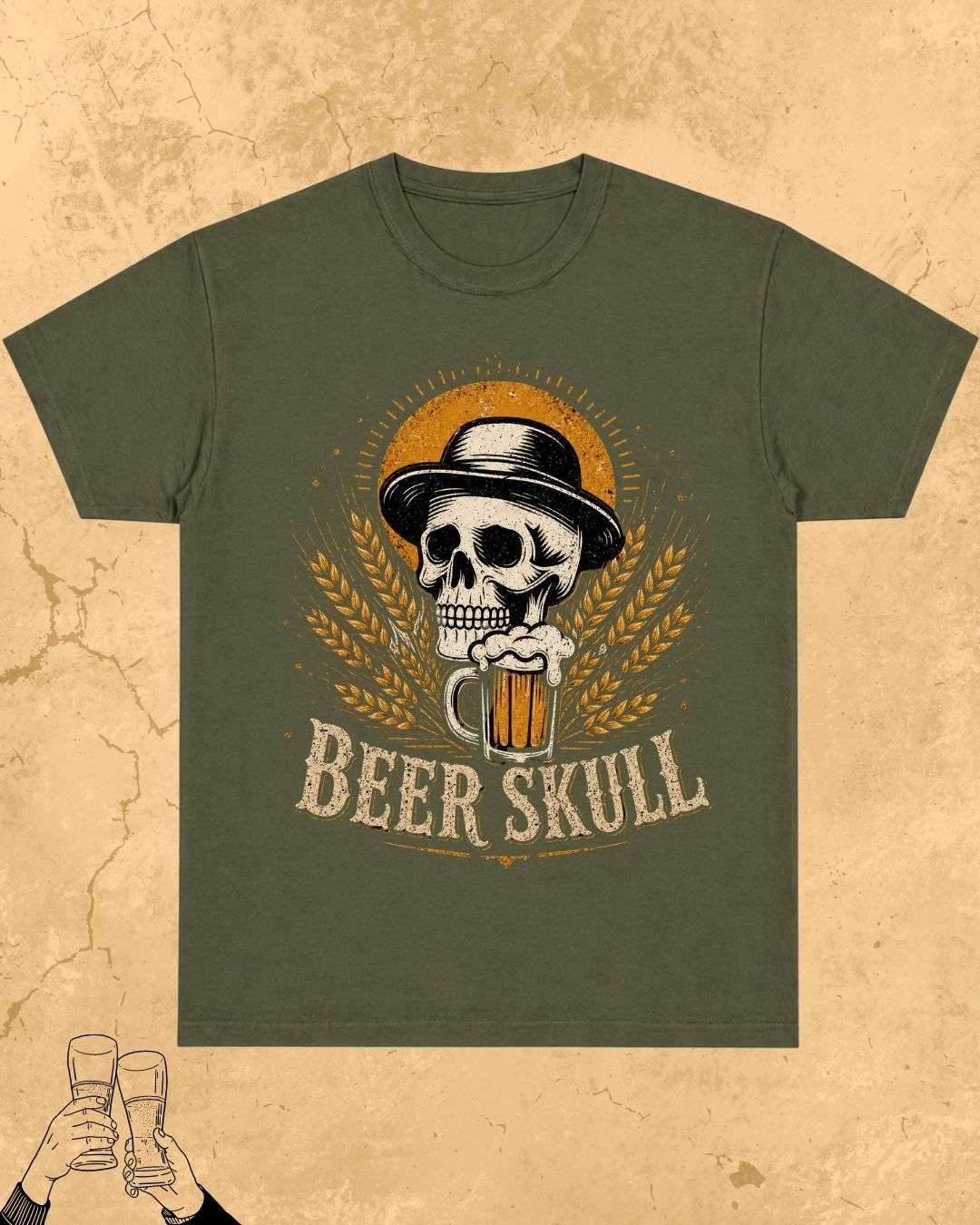 Skull Beer Party T-Shirt Billien LLC 