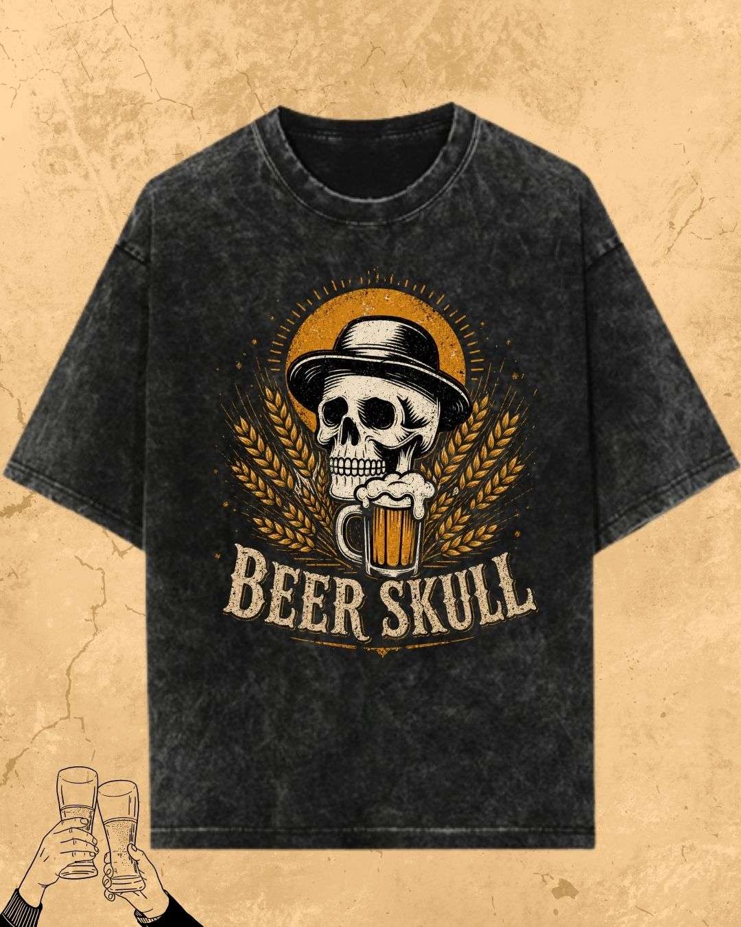 Skull Beer Party T-Shirt Billien LLC 