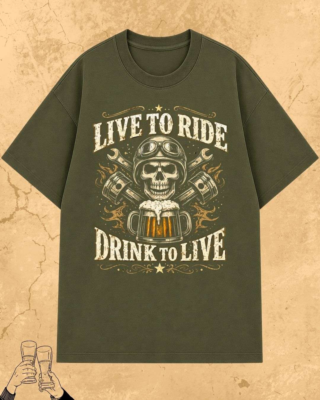 Skull Beer Party T-Shirt Billien LLC 