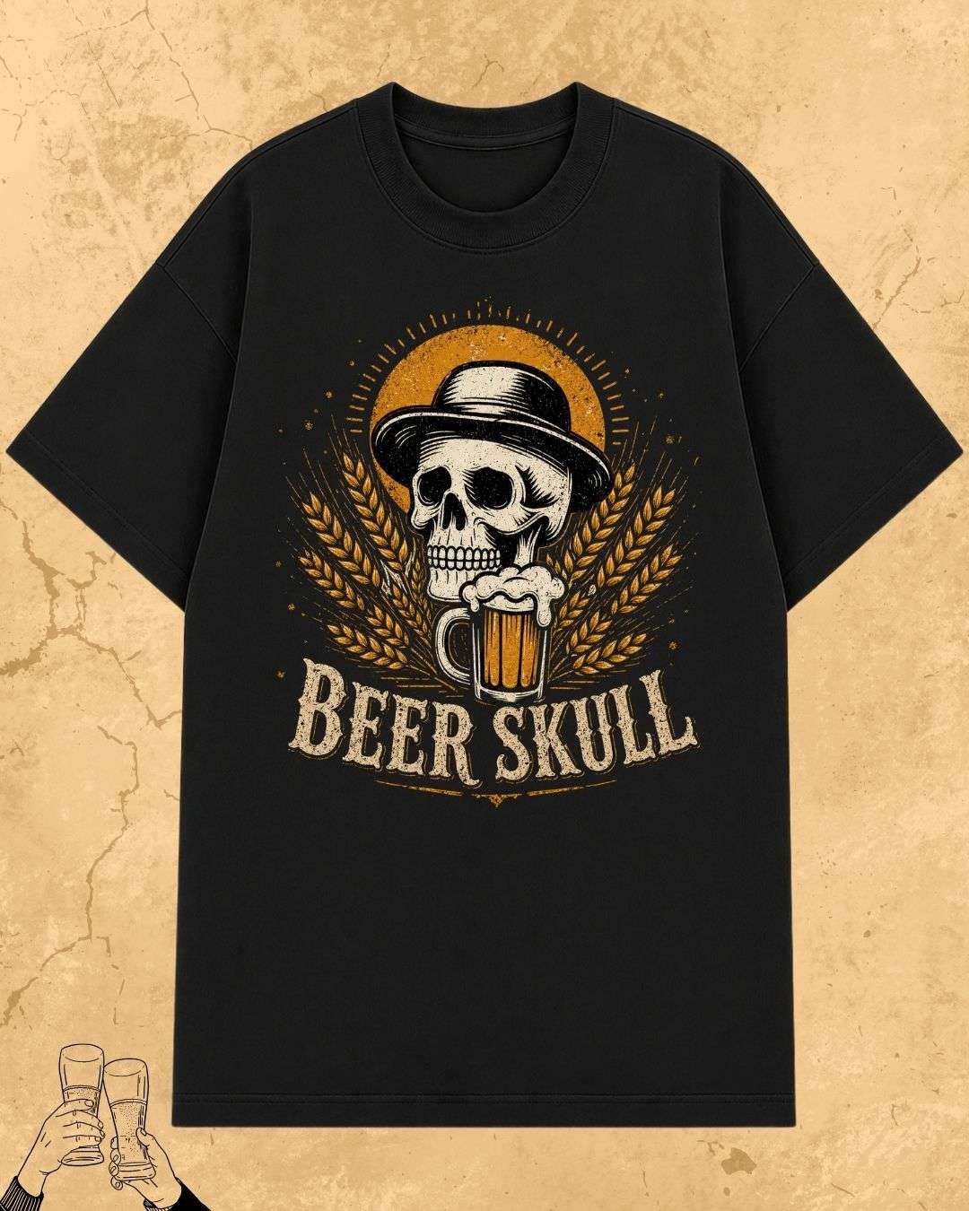 Skull Beer Party T-Shirt Billien LLC 