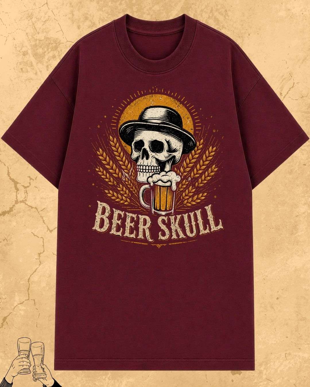 Skull Beer Party T-Shirt Billien LLC 
