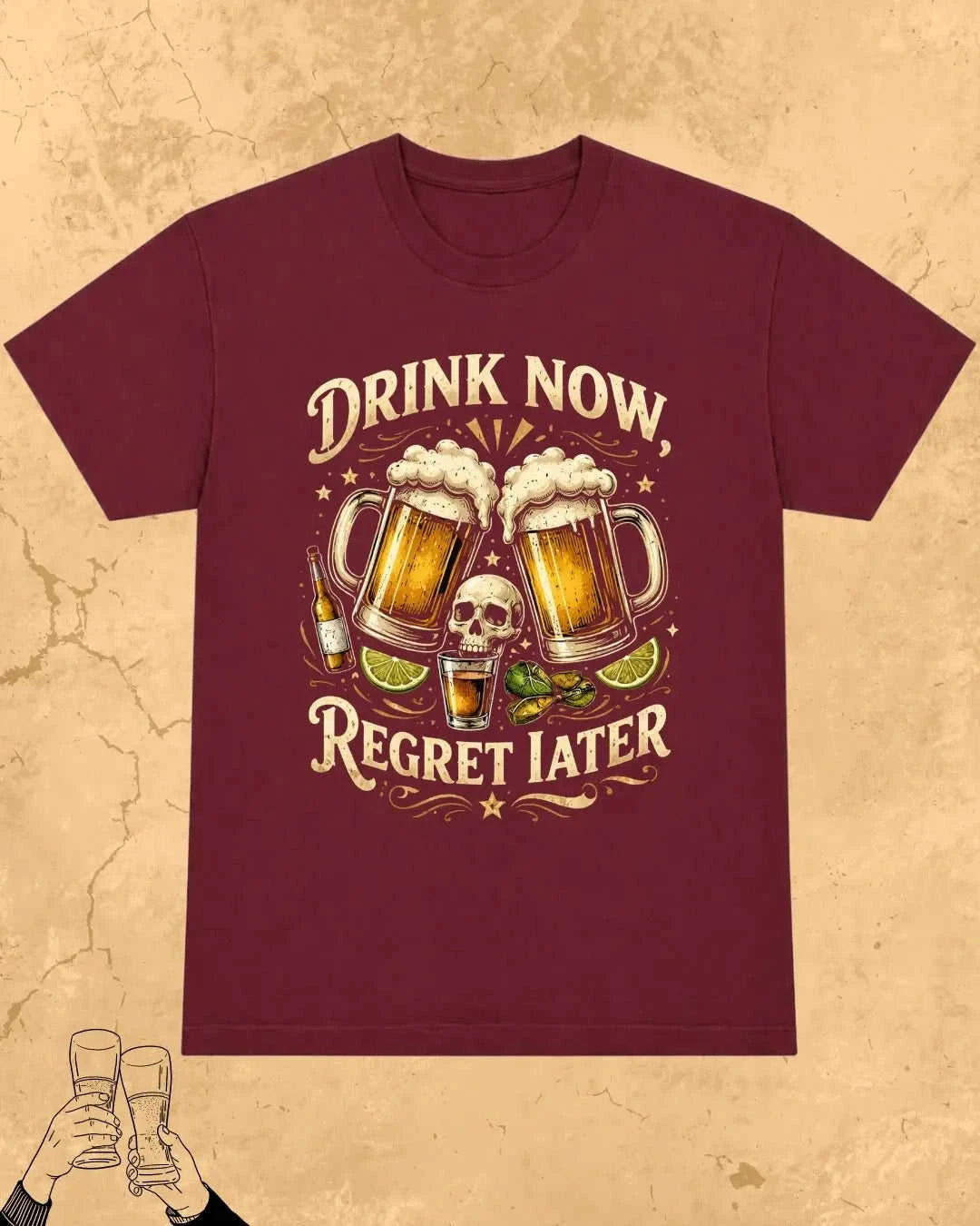 Skull Beer Party T-Shirt Swiftsoul