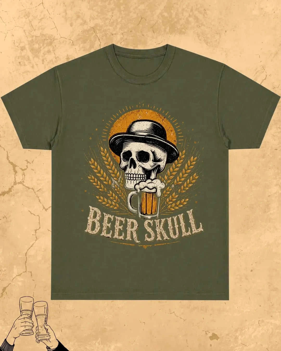Skull Beer Party T-Shirt Swiftsoul